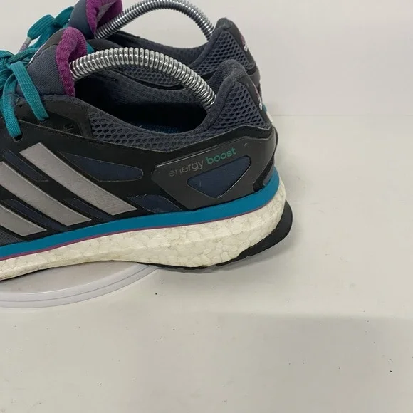 Adidas Shoes Women Size 10.5 Energy Boost Gray Athletic Running Sneakers 4112 - Picture 10 of 16